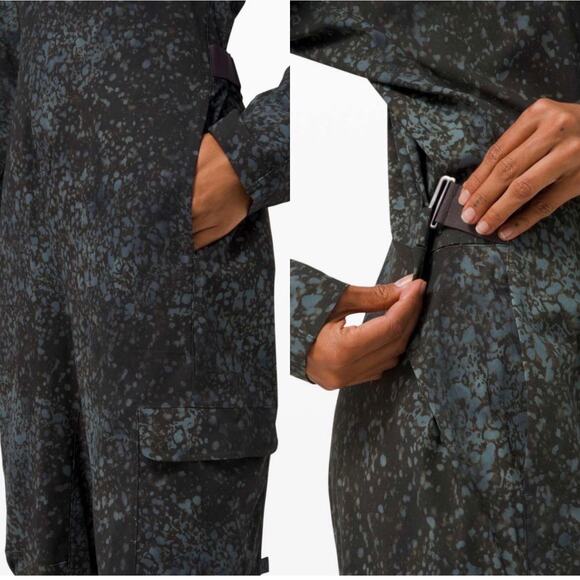 Lululemon Reykur Jumpsuit XS Planet Surface Blue Fog Multi Utility Coverall NWOT - Picture 2 of 16